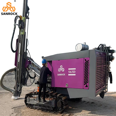 A esteira rolante integrou o equipamento de perfuração giratório diesel de furo da mineração hidráulica DTH do equipamento 206KW